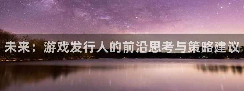 pp电子官网登录注册：未来：游戏发行人的前沿思考与策略建议